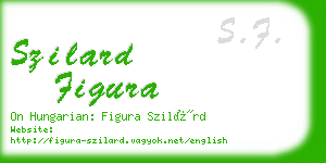 szilard figura business card